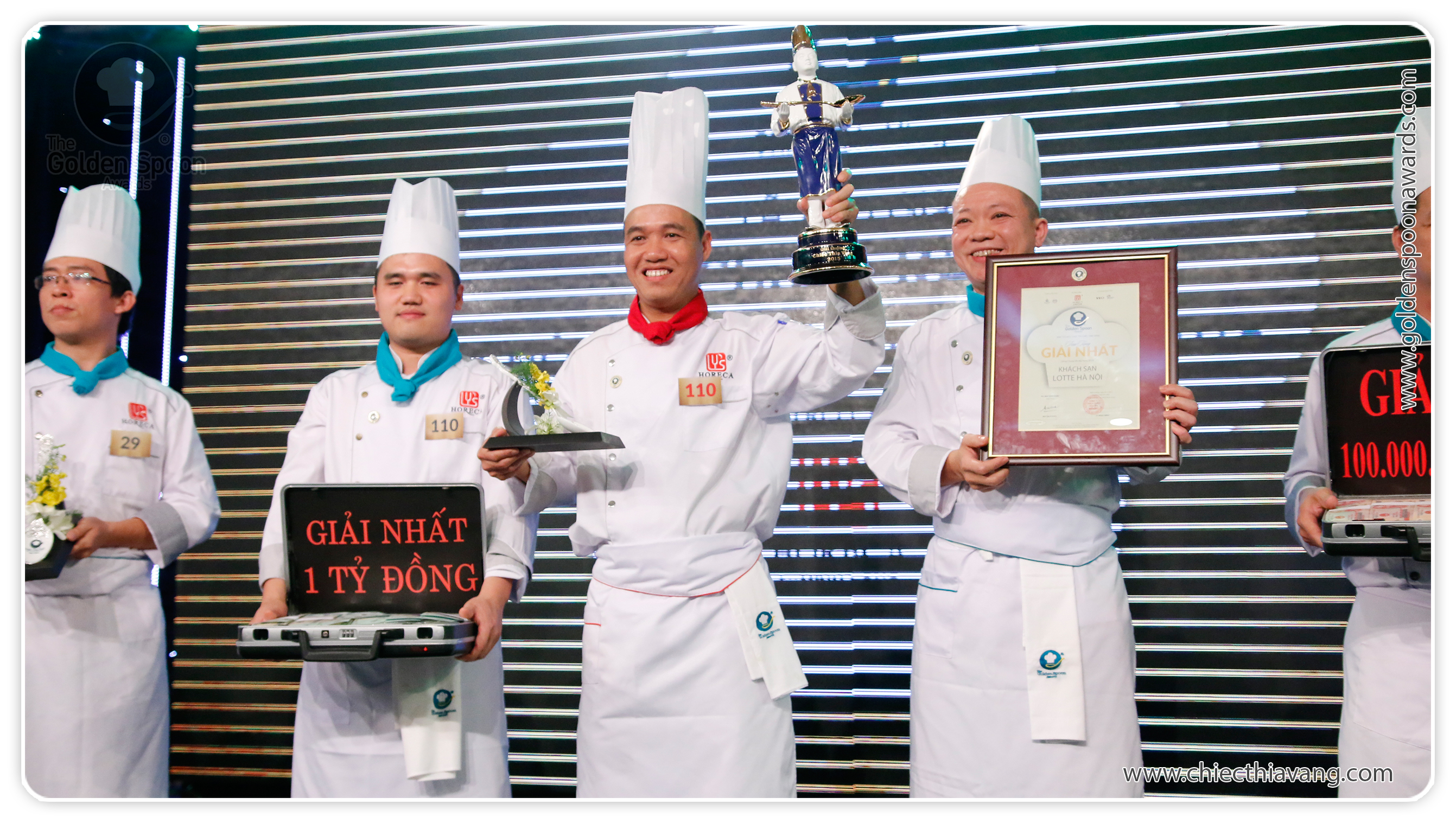 Lập “hattrick” giải nhất, khách sạn Lotte Hà Nội đoạt Cúp Đầu bếp và 1 tỉ đồng giải thưởng