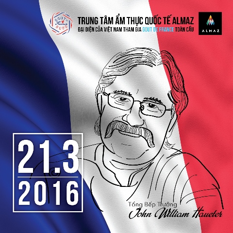 Almaz Vietnam representative to attend the World famous Gout de France 2016 festival