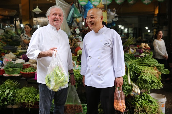 Michelin two-starred Chef Alain Dutournier in Hà Nội