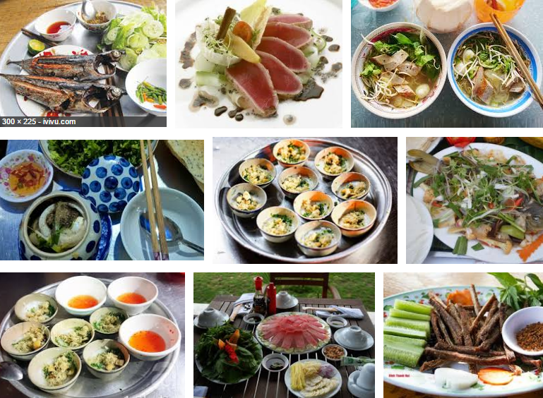 Món ăn của biển và đất liền