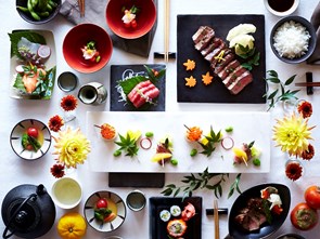Nghệ thuật bày biện món ăn tinh tế của người Nhật