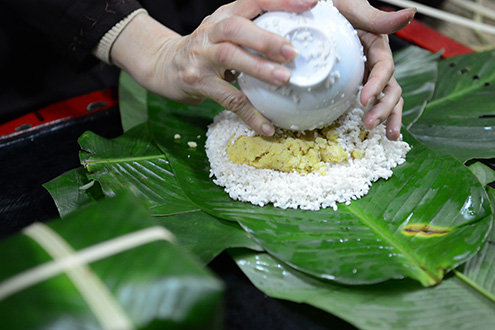 Vị thuốc trong chiếc bánh chưng